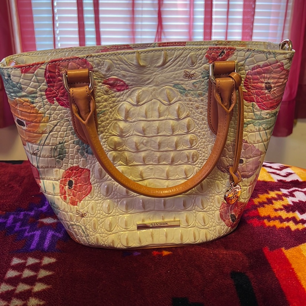 A small floral Brahmin bag